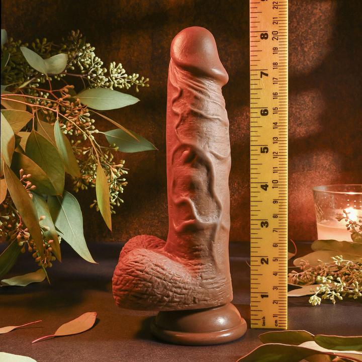 Actual product image Evolved REALISTIC DILDO, DARK 20.3 cm