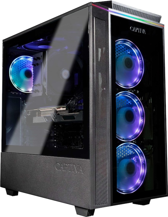 Actual product image Captiva High-end Gaming I81-070 Core i9 RTX 4070 Ti SUPER (Intel Core i9-13900KF, 32 GB, 1000 GB, GeForce RTX 4070 Ti Super)