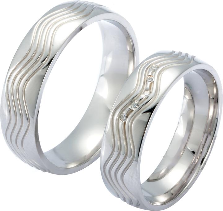Produktbild Andreani Fingerring aus echtem Silber 925 - Partnerringe (54, 925 Silber)