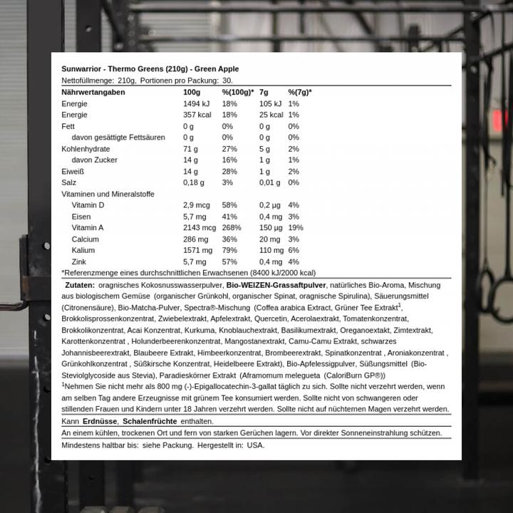 Image du produit Sunwarrior Thermo Greens (1 pcs, 301 g)