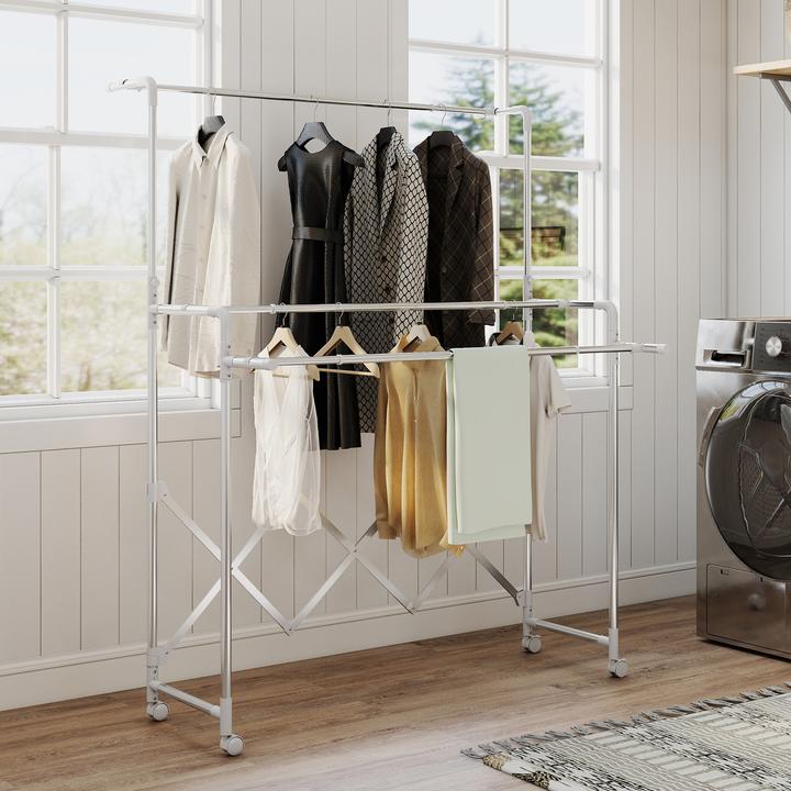 Produktbild Homcom Wäscheständer Edelstahl (1.50 m)