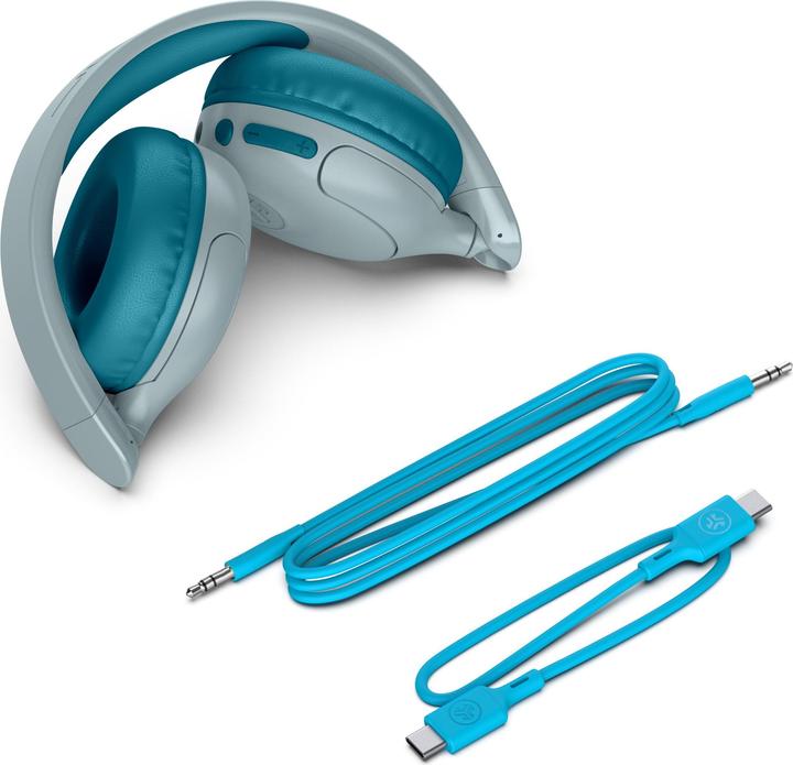 Actual product image JLab Audio JBuddies Pop Wireless On-Ear Teal