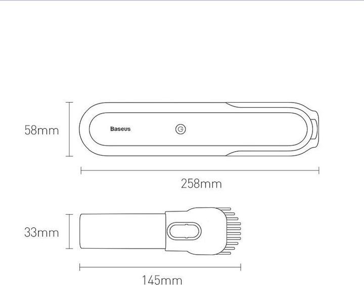 Actual product image Baseus A1 Car Vacuum Cleaner White