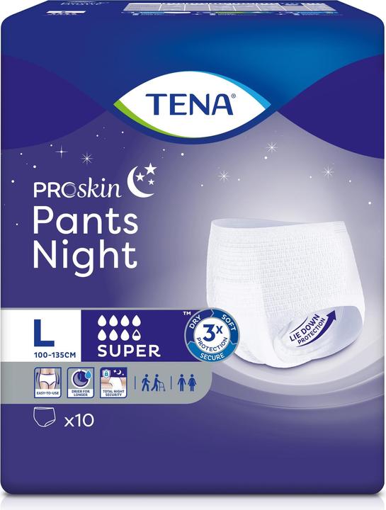 Actual product image Tena Pants Night Super (10 x, Large)