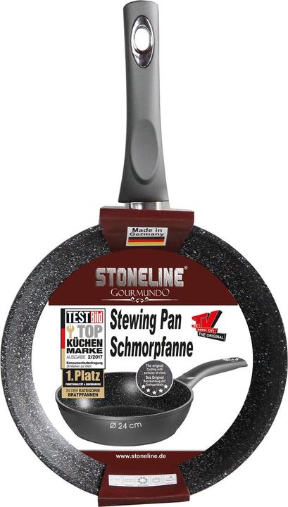 Actual product image Stoneline Gourmundo Schmorpfanne 24 cm, Made in Germany (Casserole + Stewpot, Aluminium, 24 x 5.90 cm)