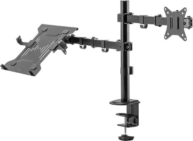 Productafbeelding LogiLink Monitorbeugel 2-voudig, 1732" monitoren, 1015,6" notebooks/tablets (Tabel, 32")