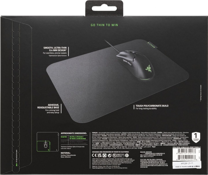 Actual product image Razer Sphex V3 (S)