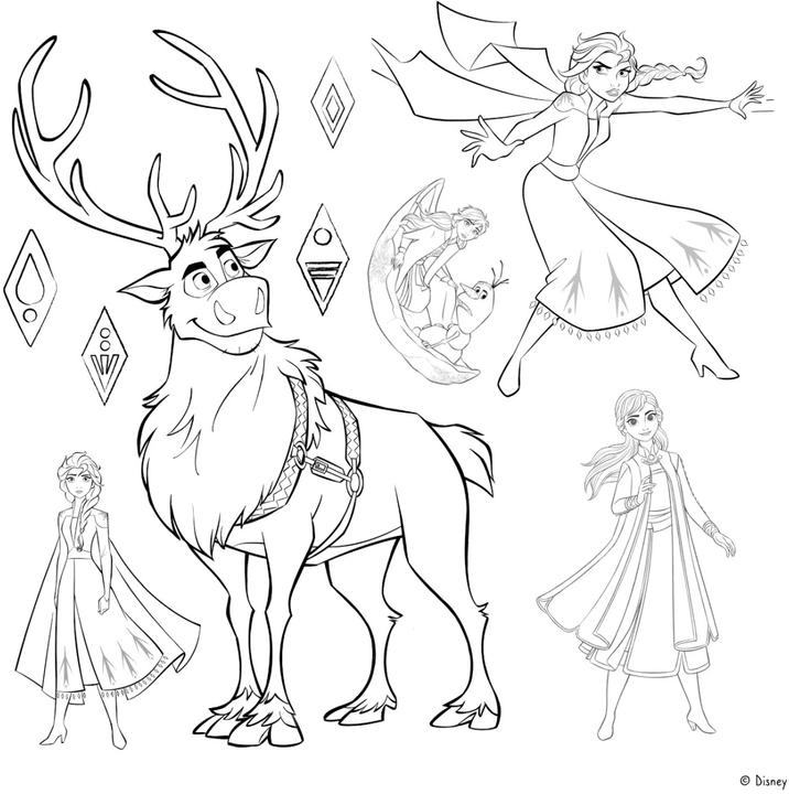 Actual product image Panini Disney Frozen 2: My favorite stickers to color