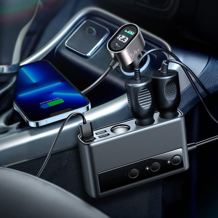 Actual product image Joyroom Multiport Car Cigarette Lighter