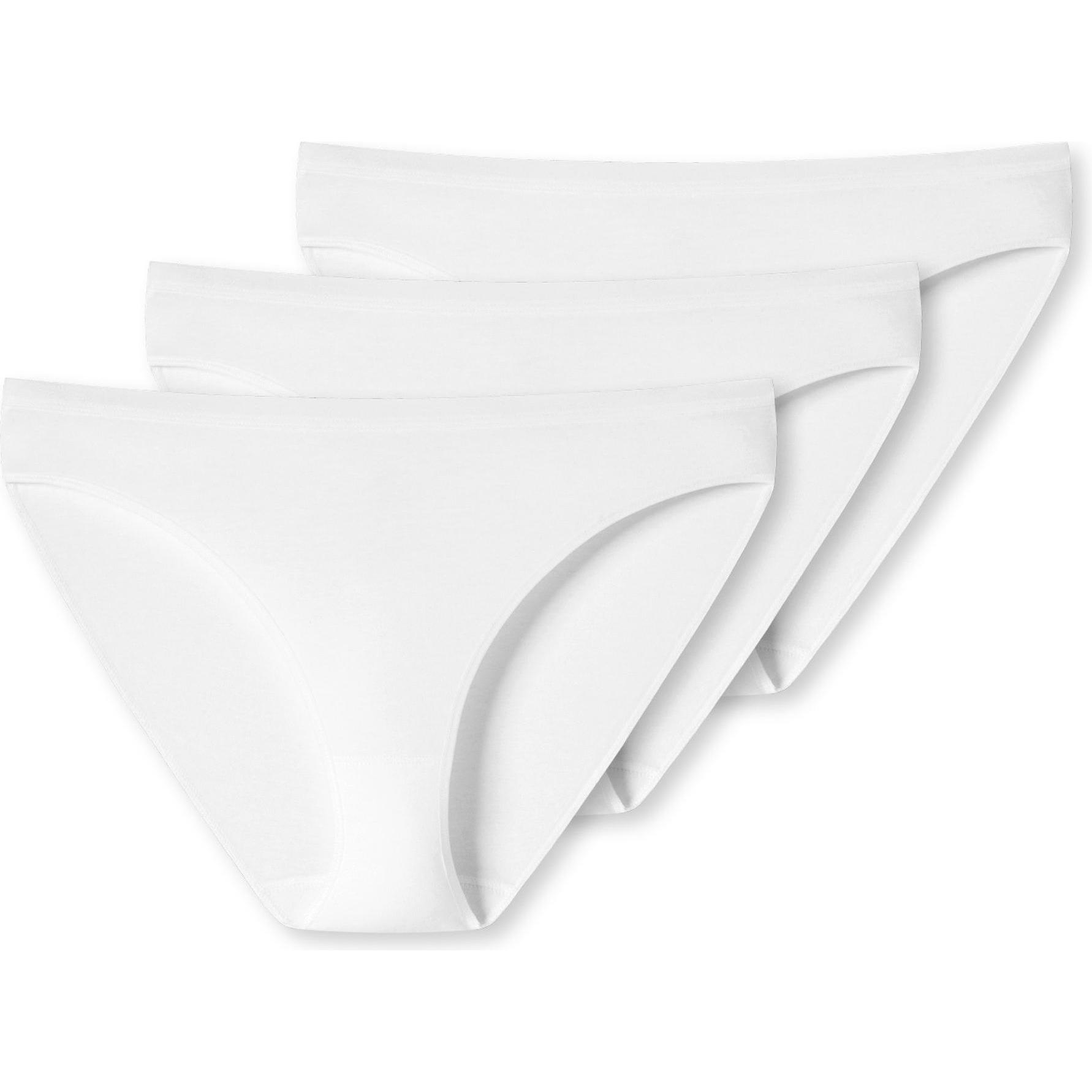 Uncover by Schiesser, Damen, Unterhosen, Slip Casual Bequem sitzend, Weiss, (40, 3er Pack)
