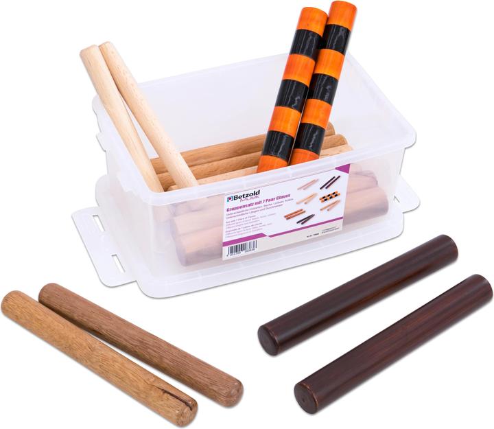 Immagine prodotto Betzold Musik Set di gruppo con 7 paia di clave (Legnetti)