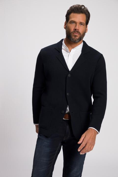Produktbild JP1880 Stricksakko, FLEXNAMIC®, Business, Milano-Strick, Reverskragen (8XL)