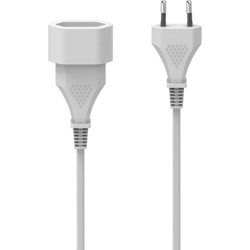 Hama, Verlängerungskabel, Verlängerungskabel mit Eurostecker, für innen, 5 m, Weiss (5 m)