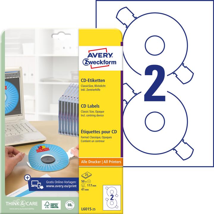 Produktbild Avery CD-Etiketten