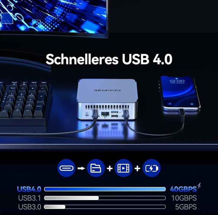 Produktbild Geekom XT13 Pro (2000 GB, 32 GB, Intel Core i9-13900H, Intel Iris Graphics)
