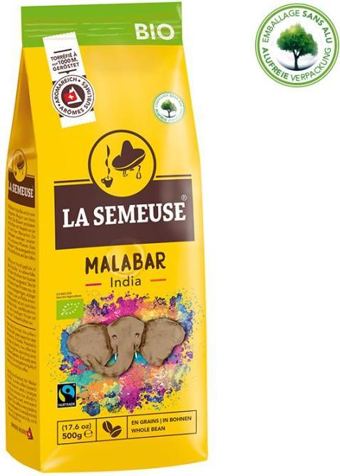 Actual product image La Semeuse Coffee beans Malabar India organic 500 g (500 g)