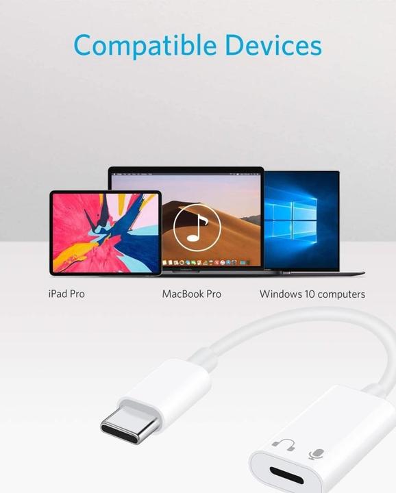 Image du produit PowerGuard Adaptateur USB-C vers Lightning pour casque d'écoute (USB Type C)