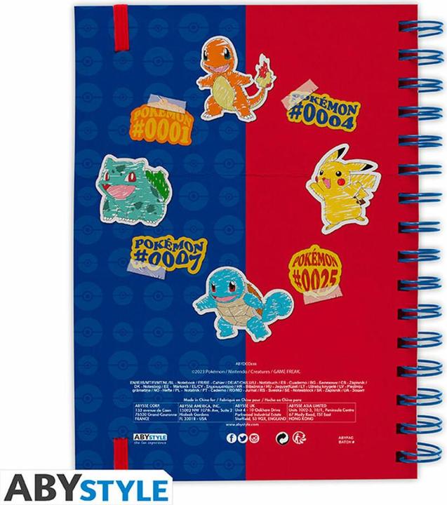 Image du produit ABYstyle Pokemon A5 Notebook Anelli: Blue & Red Partners (A5, Règle spéciale, Couverture rigide)