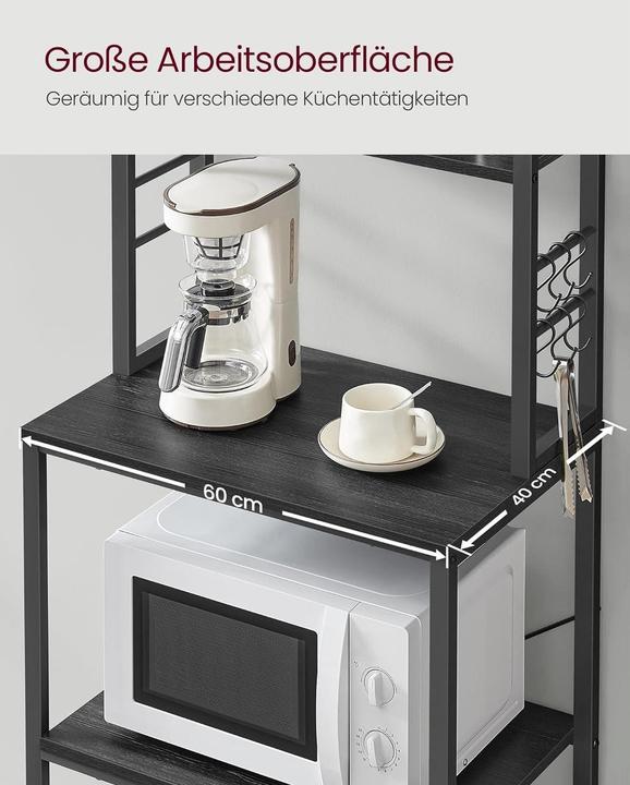 Image du produit Vasagle Küchenregal (60 x 40 x 167 cm)