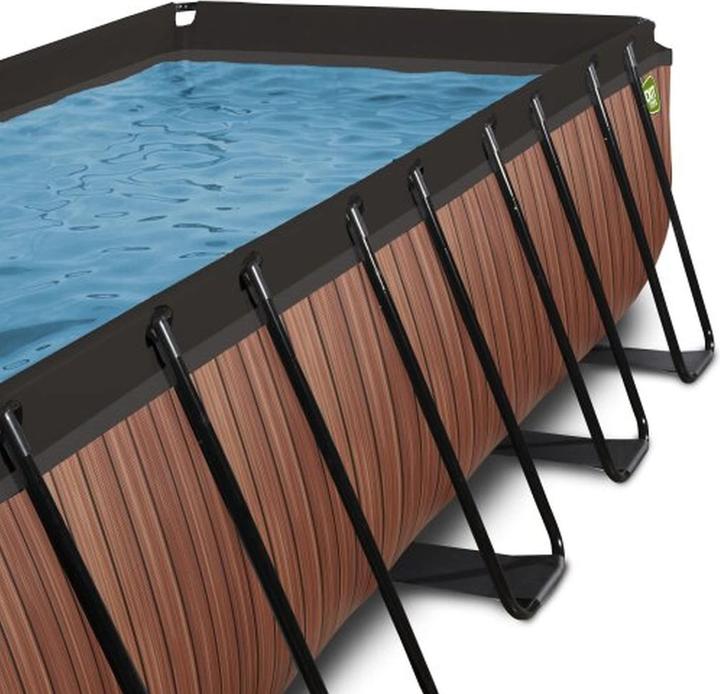 Produktbild Exit Rahmen-Pool eckig 540x250x122 cm mit Sandfilterpumpe (625 x 335 x 122 cm)