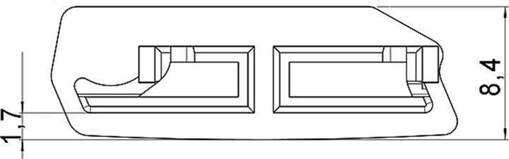 Rehau Glider for profile bar Metallic Line