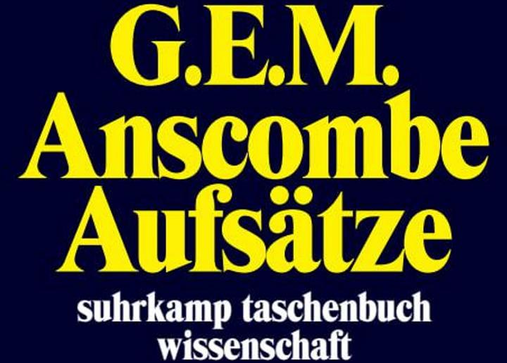 Produktbild Aufsätze (Deutsch, Gertrude Elizabeth Margaret Anscombe, 2014)