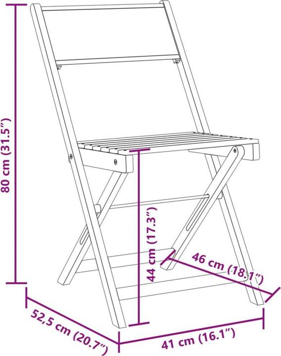 Produktbild vidaXL Bistro Set