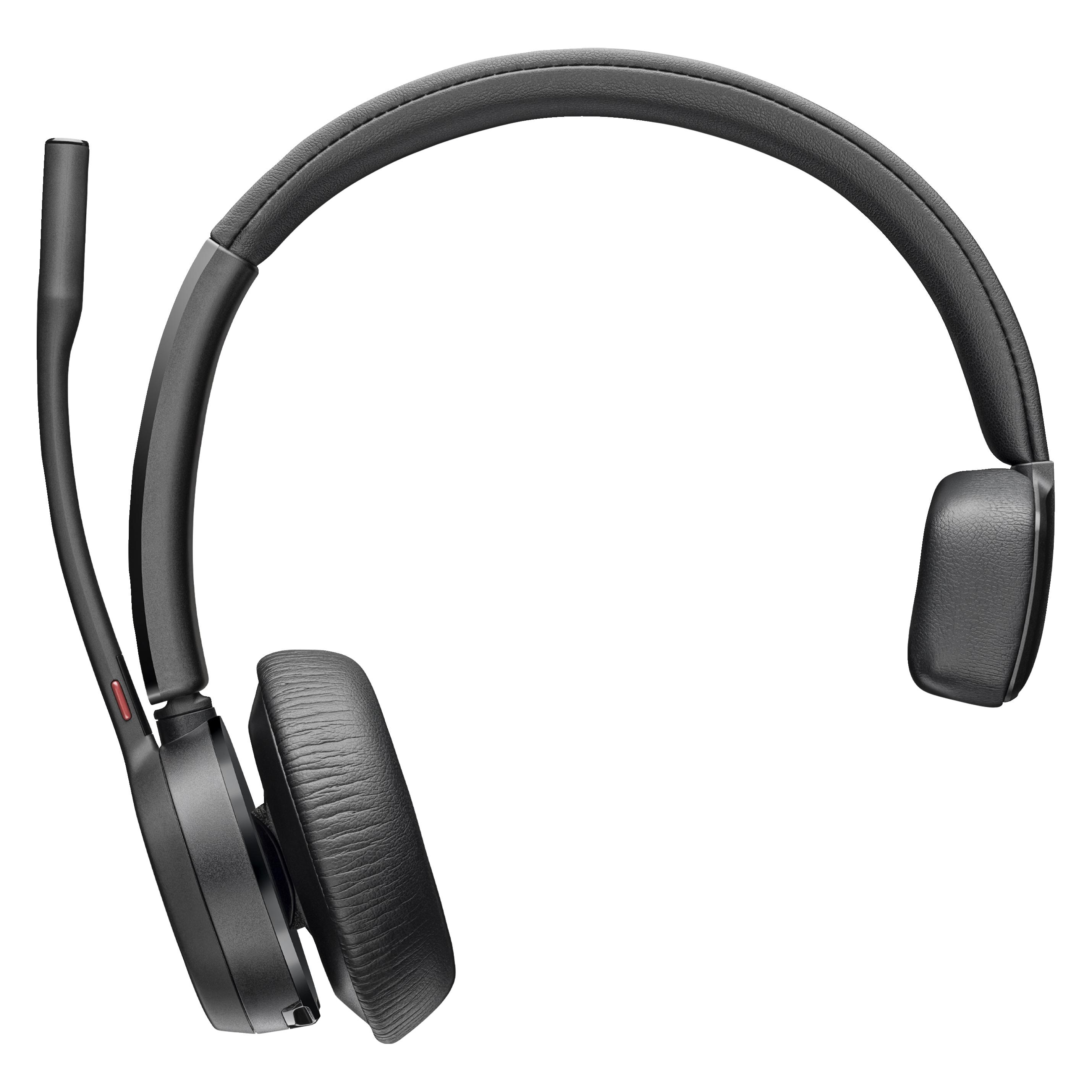 HP Poly Voyager 4310 + BT700 Dongle (Kabellos, USB-C, Microsoft Teams), Office Headset, Schwarz