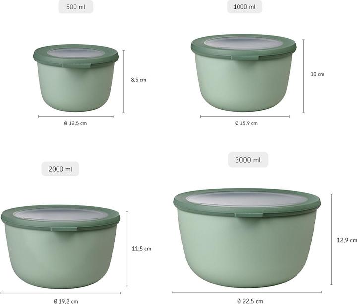 Actual product image Mepal Set multi bowl high, 4 pieces (0.50 l)