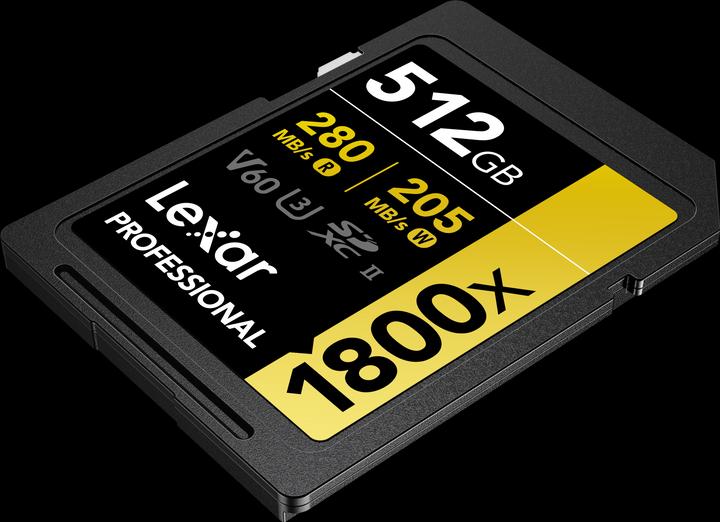 Image du produit Lexar Professional 1800x (512 Go, SDXC, U3, UHS-II)