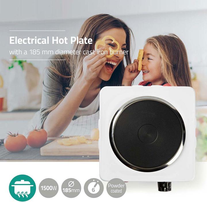 Actual product image Nedis Electric hotplate | Kpchzone: 1 | 1500 W | Overheating protection | White
