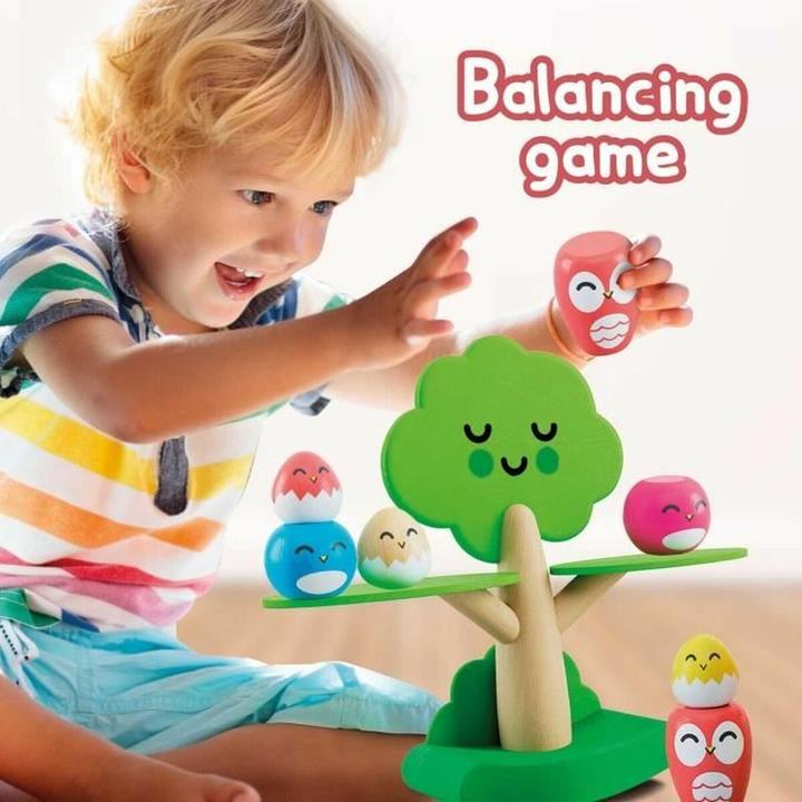 Actual product image Lisciani Montessori Baby Wood Tree Balancing (German)
