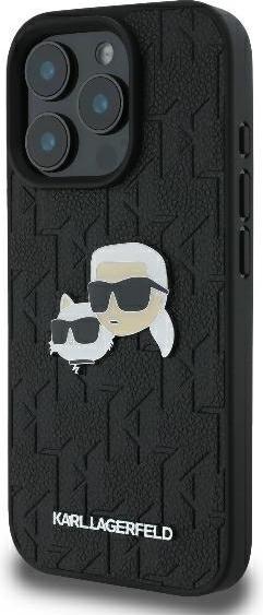 Produktbild Karl Lagerfeld KLHCP16XPGKLKCPK iPhone 16 Pro Max 6.9" czarny/black hardcase Monogram Karl&Chaoupett (Apple iPhone 16 Pro Max)