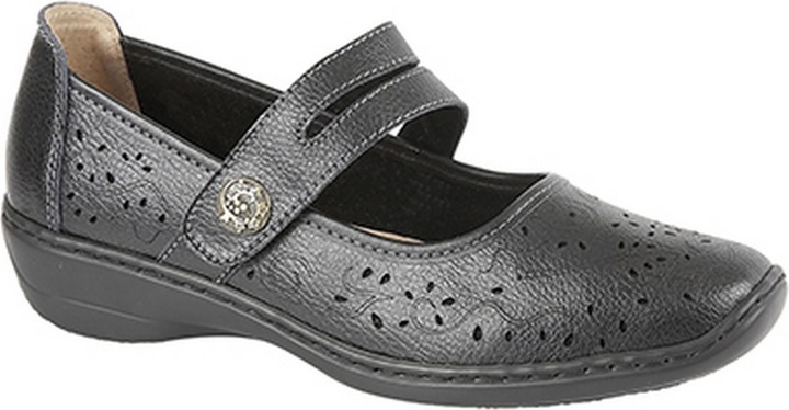 Actual product image Boulevard Summer leather shoes with perforated pattern (38)