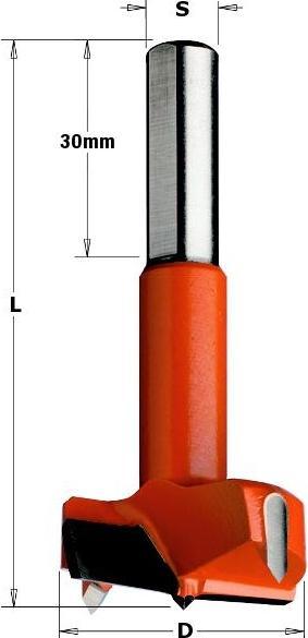 Actual product image CMT 370.250.11 Zylinderkopfbohrer 25mm, Schaft 10x30, rechts (25 millimetres)