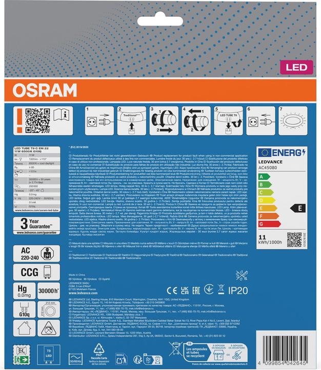 Produktbild Osram Led Tube T9 Em (G10q, 1320 lm, 1x)