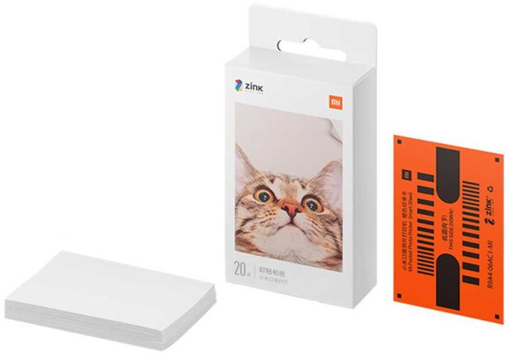 Actual product image Xiaomi Mi Portable Photo Printer Paper (287 g/m², 50 x 76 mm, 20 x)
