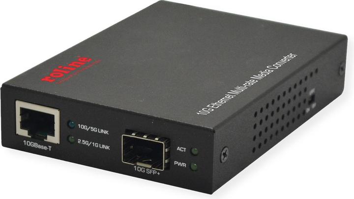 Actual product image Roline Multi-rate media converter copper to fibre optic 2.5/5/10