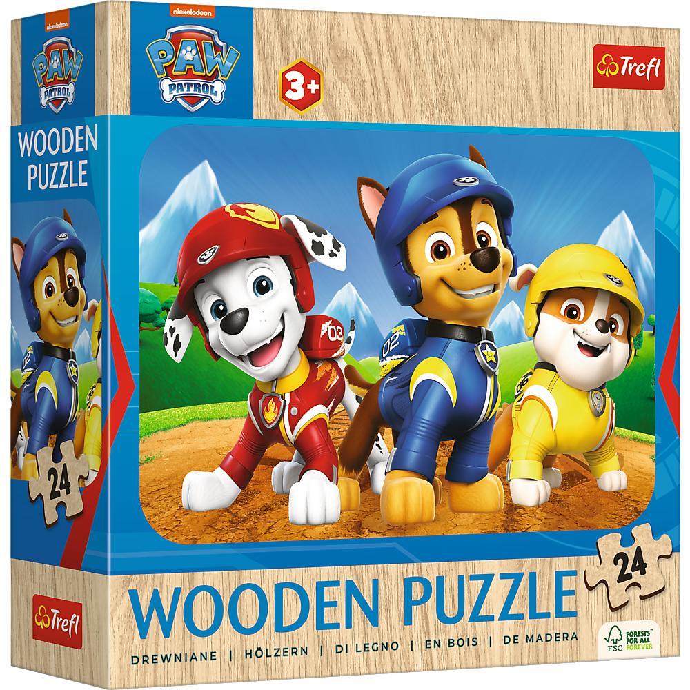 Trefl Holz Puzzle Junior 24 - Paw Patrol Hundecrew (24 Teile)