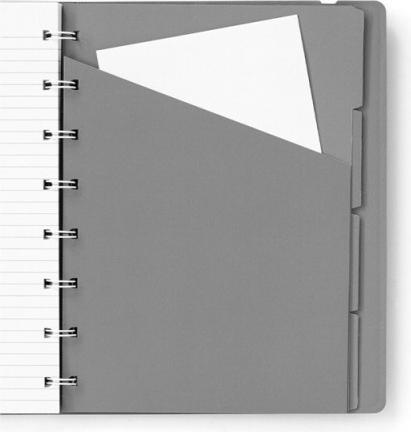 Actual product image Filofax Notebook A5 Classic graphite (A5, Lined, Hardcover)