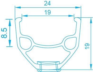 Image du produit Alexrims MTB RIM En24 29 "x32 trou H. (29")