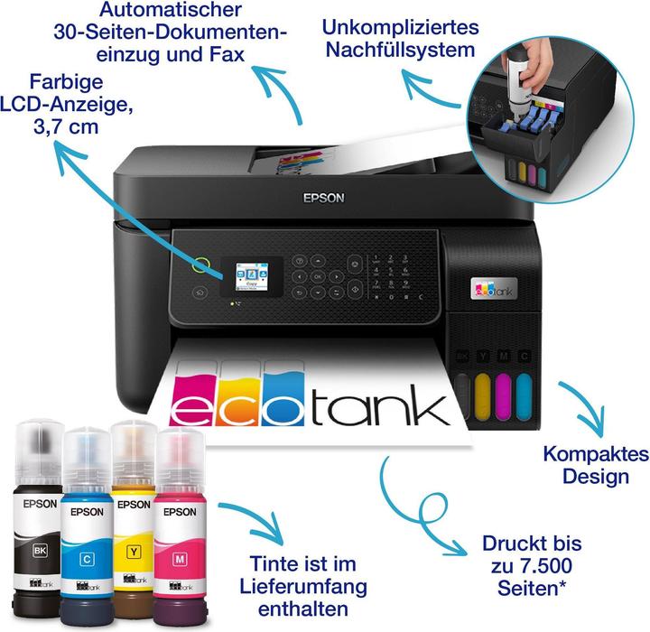 Image du produit Epson EcoTank ET-4800 (Réservoir d'encre, Couleur)