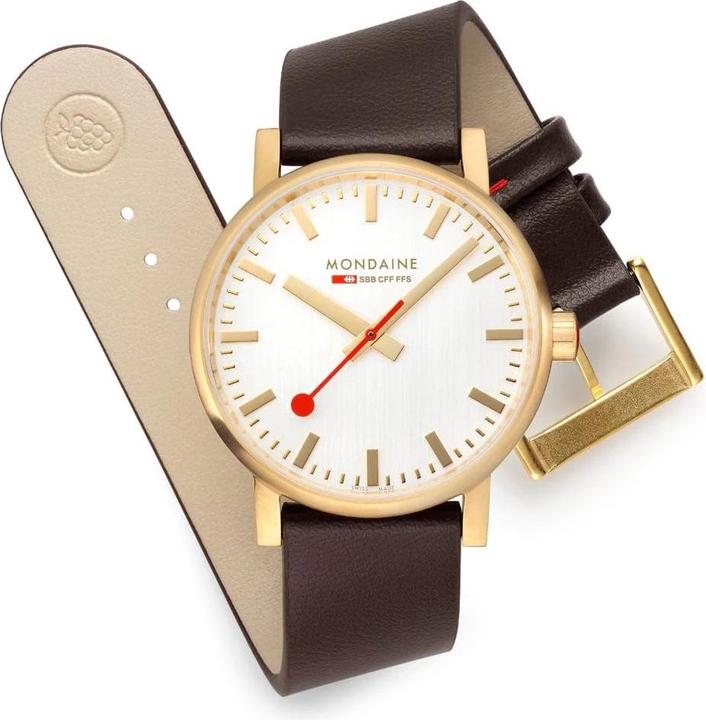Immagine prodotto Mondaine Evo2 - Ip Gold (Orologio da polso analogico, 40 mm)