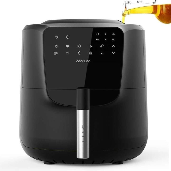 Immagine prodotto Cecotec Friggitrice ad aria senza olio con spruzzo automatico, controllo touchscreen, autopulizia, 8 menu