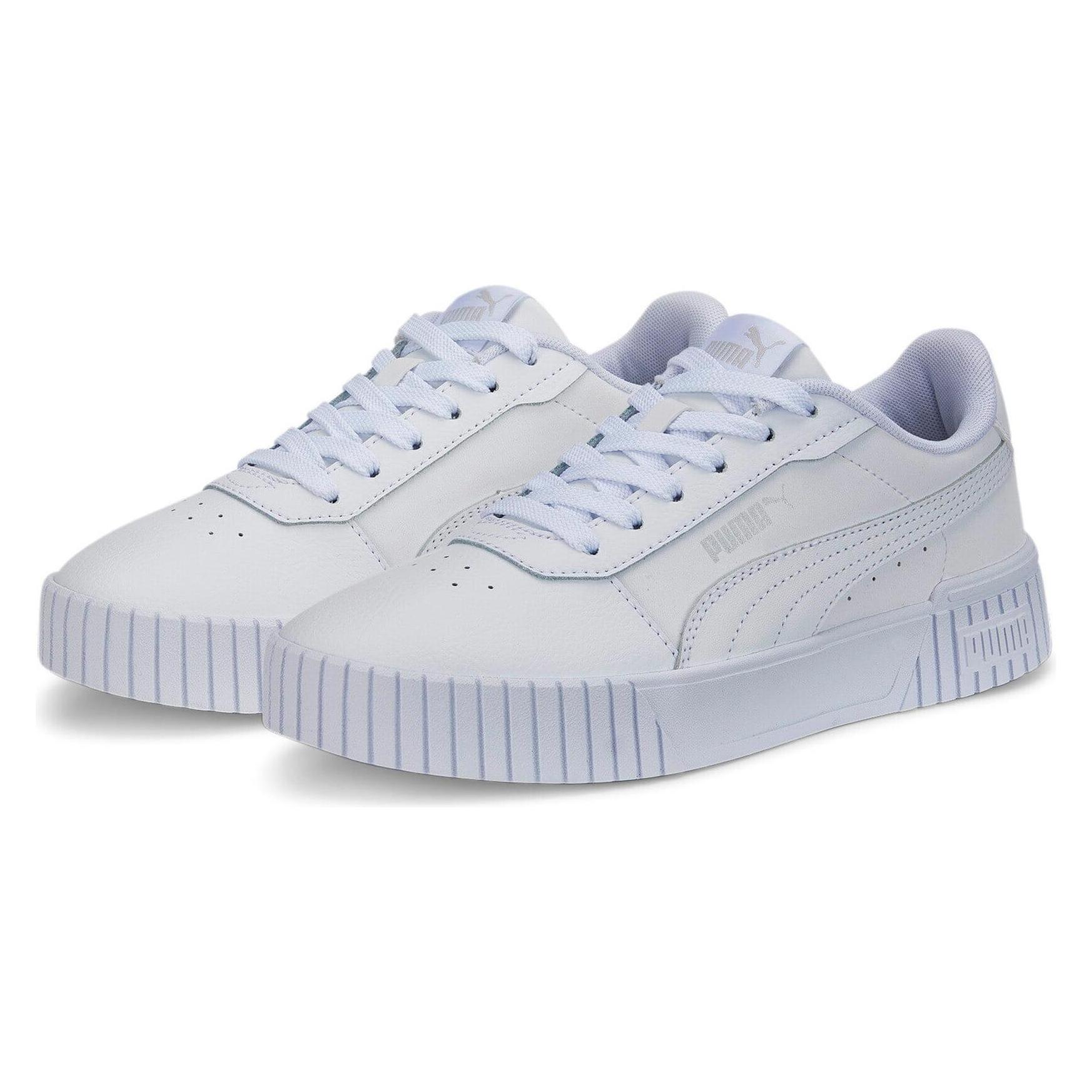 Puma, Mädchen, Sneakers, Carina 2.0 Jr, Weiss, (39)