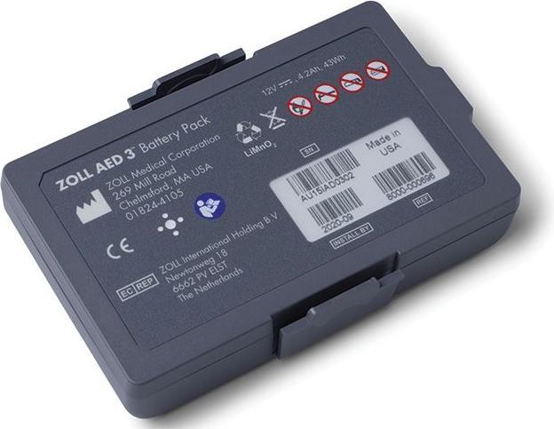 Produktbild Zoll Lithium Mangandioxid Batterie zu AED 3, Haltbarkeit 5 Jahre, 140 Schocks (1 Stk., Gerätespezifisch, 4200 mAh)