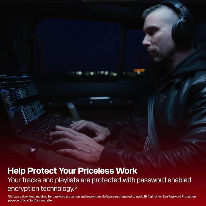 Actual product image SANDISK DJ Flash Drive (512 GB, USB-A, USB-C)