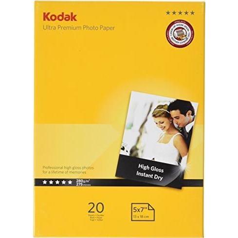Thumbnail - Kodak Ultra Premium Fotopapier Weiss Glanz (280 g/m², 13 x 18 cm, 20 x), Fotopapier, Weiss