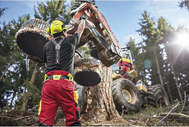 Actual product image Kübler elastic braces for chainsaw protection pants