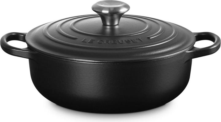 Le Creuset Sauteuse Sig 24 cm Schwarz (Gusseisen, 24 x 14.70 cm)